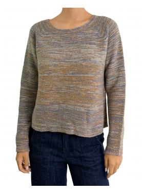 Maglione girocollo misto cashmere 